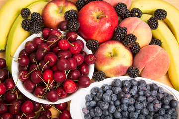 Fresh Whole Fruit Background
