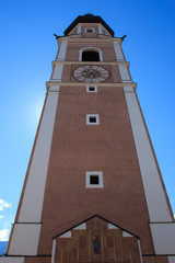 Fototapeta na wymiar campanile della chela di Castelrotto