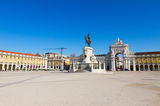 Commerce square  in Lisbon, Portugal