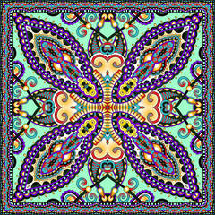 Traditional ornamental floral paisley bandanna