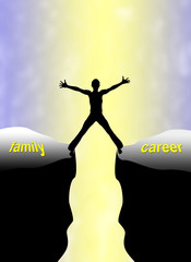 Family Career Concept, the double burden