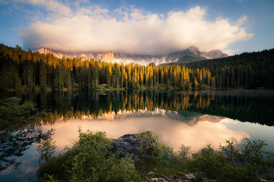 Mountain lake © Nickolay Khoroshkov