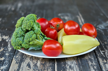 Vegetables on a plate