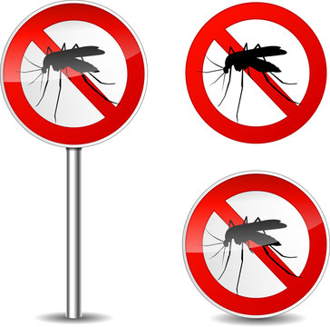 Vector mosquito sign
