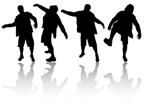 Man silhouettes