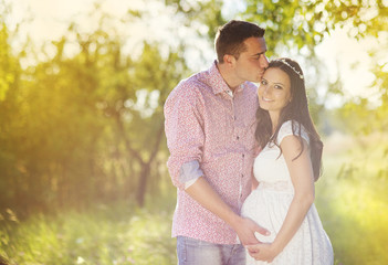 Fototapeta premium Pregnant couple