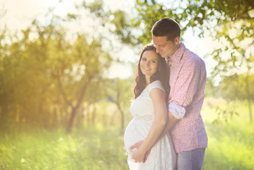 Fototapeta premium Pregnant couple