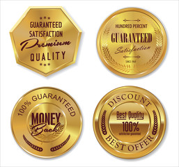 Set of premium quality labels, collection
