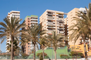 Fototapeta na wymiar Street view of Malaga