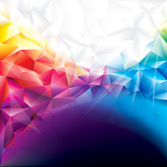 Colorful abstract polygonal design background.