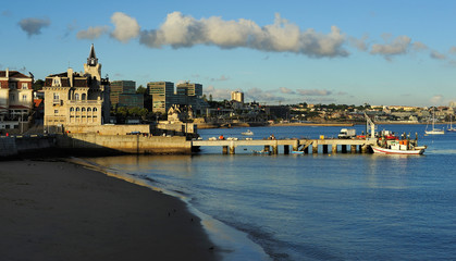 Obraz premium beach in the centre of Cascais, Portugal