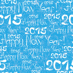 new year 2015 seamless pattern