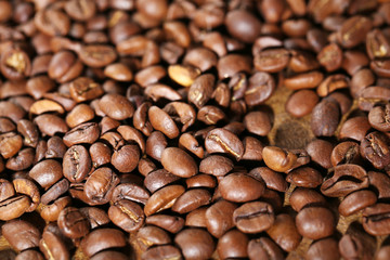 Coffee beans background