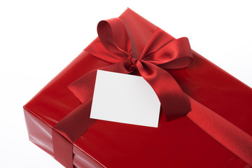 プレゼント箱とメッセージカード