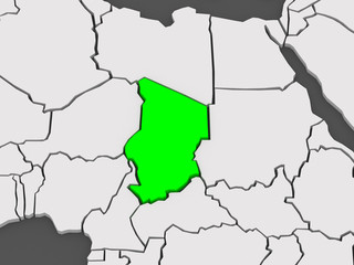 Map of worlds. Chad.