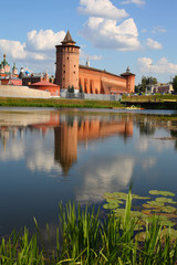 Obraz premium The powerful walls of the Kremlin. Kolomna. Russia