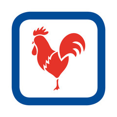Vector illustration of French rooster