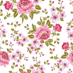 Luxurious color peony pattern.