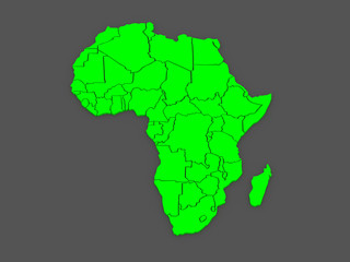 Map of worlds. Africa.