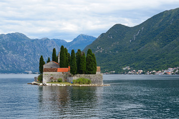 St. George's Island in Bay of Kotor, Montenegro