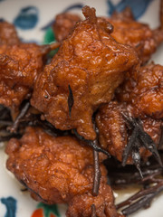 つくねとひじきの料理