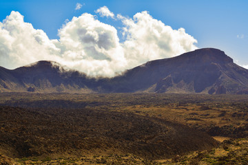 Landschaft in der Caldera Las Canadas auf Teneriffa