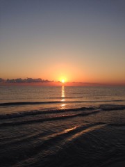 Sunrise at the baech