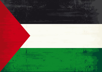 Palestinian flag grunge