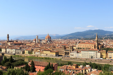 Blick auf Florenz vom Piazzale Michelangelo