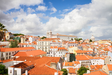 Fototapeta na wymiar The Graca quarter, Lisbon, Portugal
