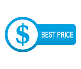 Etiqueta tipo app azul alargada BEST PRICE