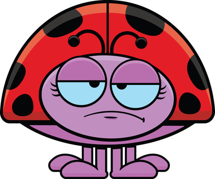 Cartoon Ladybug Sad