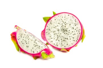 Dragon Fruit on white background