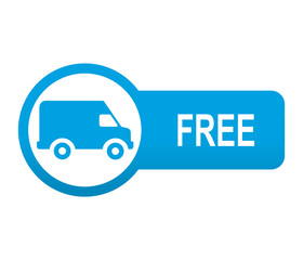 Etiqueta tipo app azul alargada furgoneta FREE