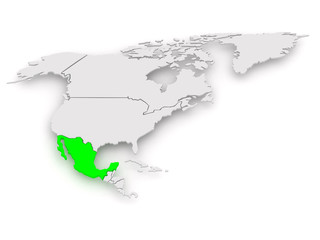 Map of worlds. Mexico.