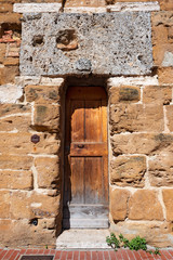 Wooden Door - San Gimignano Tuscany Italy