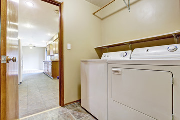 Small room with laundry appliances