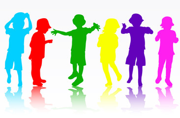 children playing outdoors