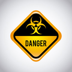 Obraz premium caution label