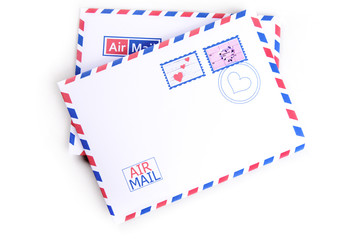 Letters isolated on white