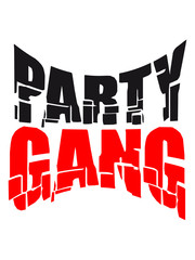 Fototapeta premium Party Gang Logo