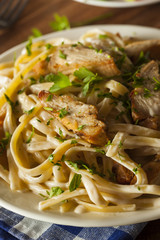 Homemade Fettucini Aflredo Pasta
