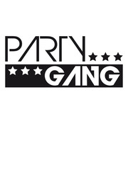 Party Gang Cool Star Logo Design