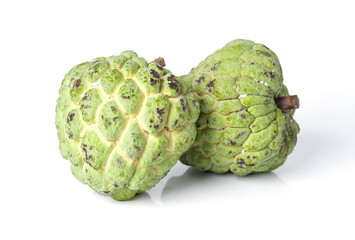 Custard apple isolate on white background
