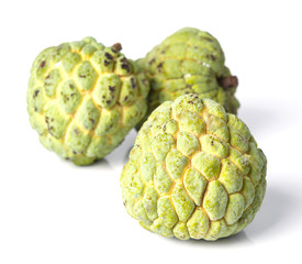 Custard apple isolate on white background