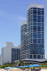 Fototapeta na wymiar Buildings on Miami Beach stock image
