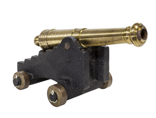 Antique Toy Cannon Isolated