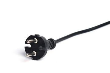 electric plug  on white background