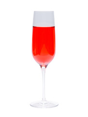 glass of red water