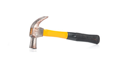 Hammer on white background